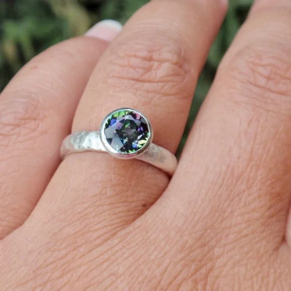 Mystic Topaz and Sterling Silver Ring - Picture 3 of 4